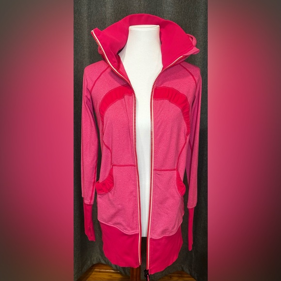 lululemon athletica stride double zip jacket Sz 8 - Picture 6 of 10
